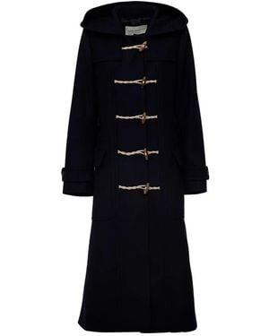 Dries Van Noten Woll-Dufflecoat - Schwarz