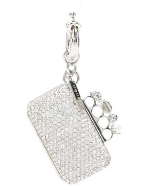 McQueen Knuckle Clutch Charm - Metallic