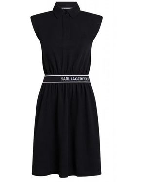 Karl Lagerfeld Polo Jurk - Zwart