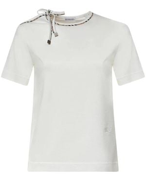 Burberry T-Shirts - Bianco