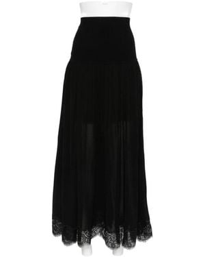 Zimmermann Rokken ,Zwart ,Valiant Kanten Maxi-Rok
