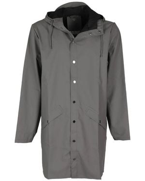 Rains Jassen ,Grijs ,Polyester Stijlvolle Regenjas Voor Vrouwen
