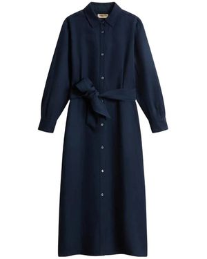 Woolrich Shirt Dresses - Blue