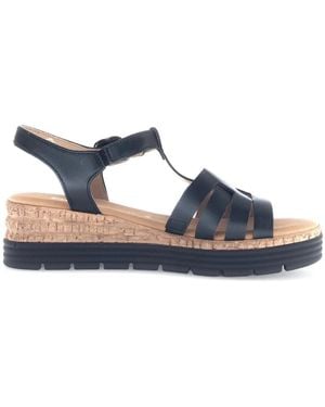 Gabor Shoes > sandals > flat sandals - Bleu