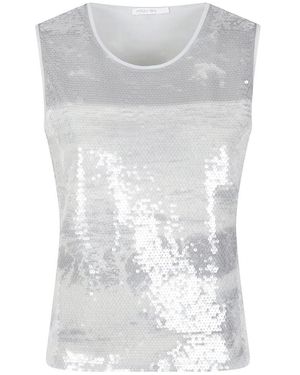 Patrizia Pepe Tops ,Grijs ,Tanktop - Wit