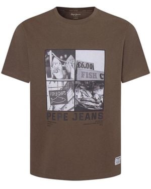 Pepe Jeans T-Shirts - Bruin