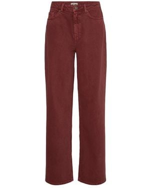 Ichi Jeans ,Bruin ,Broek - Rood