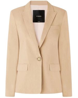 Pinko Jassen ,Katoen Freda Jacket - Naturel