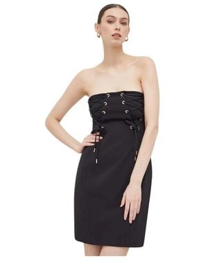 Pinko Kleedjes ,Zwart ,Polyester Mini Oversize Jurk