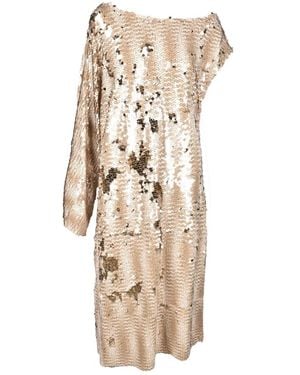 Erika Cavallini Semi Couture Party Dresses - Natural