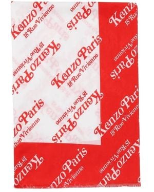 KENZO Silk Scarves - Red