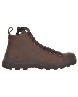 Pànchic Lace-Up Boots - Brown