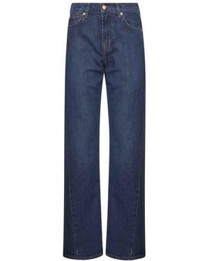 7 For All Mankind Straight Jeans - Blauw