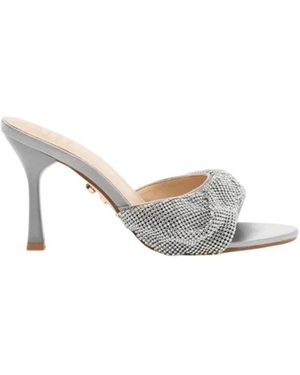 TWENTYFOUR Heeled Mules - Blanco