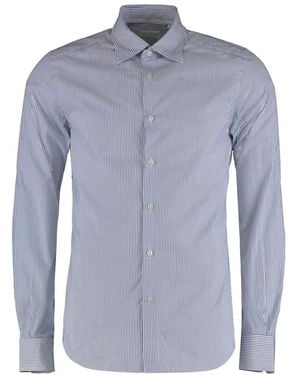 Slowear Overhemden ,Blauw ,Katoen Glanshirt
