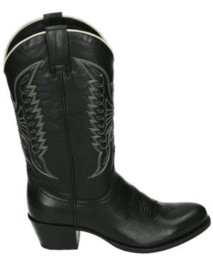 Sendra Western Lederstiefel Schwarz