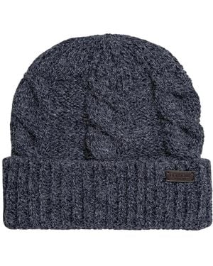 Barbour Jesmond Mütze Und Schal Geschenkset - Blau