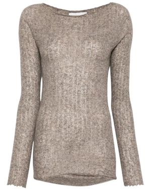 Vanisé Round-Neck Knitwear - Marron