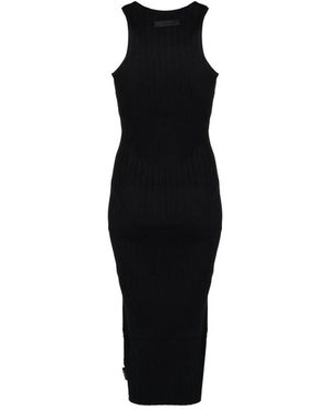 John Richmond Elegantes Strickkleid - Schwarz