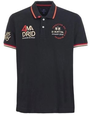 La Martina Polo Shirts - Black