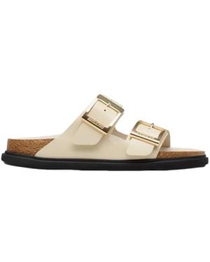 Birkenstock Sliders - White