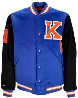 Mitchell & Ness Bomber Jackets - Blue