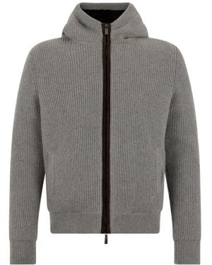 Moorer Misone-Cw1 Hooded Jacket - Grijs