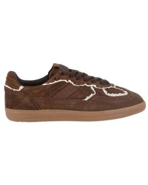 Alohas Tb.490 Leren Sneakers Met Haakwerk - Bruin