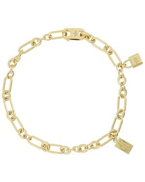 Acne Studios Accessoires ,Geel ,Padlock Chain Necklace - Metallic