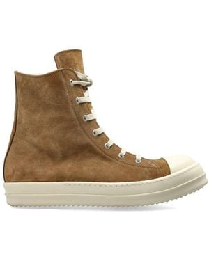 Rick Owens Schoenen ,Bruin ,Leer Temple Sneaks High-Top Sneakers