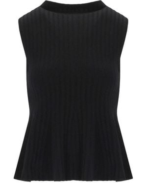 Marella Sleeveless Tops - Negro
