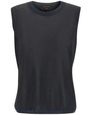 Gran Sasso Sleeveless Tops - Black