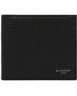 Givenchy Accessoires ,Zwart ,Leer Nieuwe 4Cc Billfold Portemonnee Met Muntvak