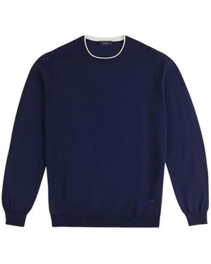 Fay Maglia Girocollo Profili F.14 - Blau