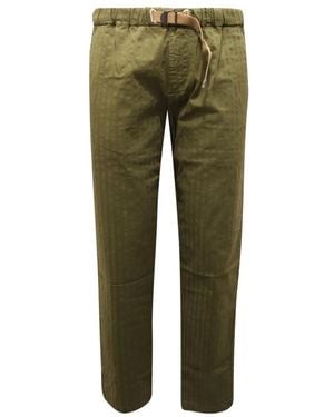 White Sand Straight Trousers - Green