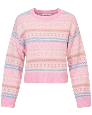 LoveShackFancy Round-Neck Knitwear - Rosa
