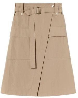 Plan C Midi Skirts - Neutro