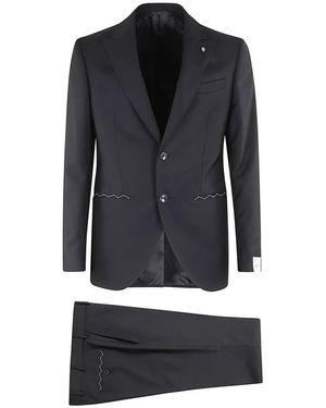 Luigi Bianchi Elegant Pak Voor - Zwart