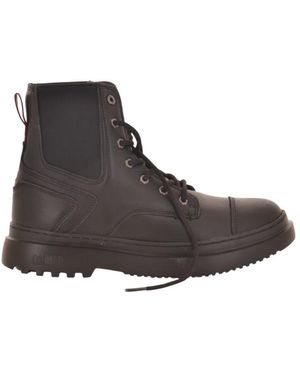 Colmar Schoenen ,Zwart ,Katoen Zwarte Sneakers Voor Vrouwen - Bruin