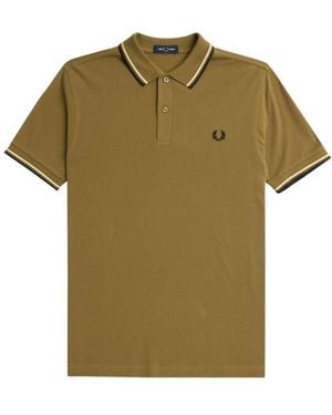 Fred Perry Tops ,Bruin ,Katoen M3600 Polo - Groen