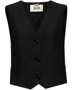 Silvian Heach Vests - Negro