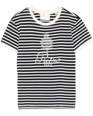 FRAME Tops ,Blauw ,Katoen Namu T-Shirt