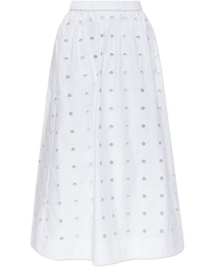 Posse Rokken ,Wit ,Katoen Peggy Openwork Rok