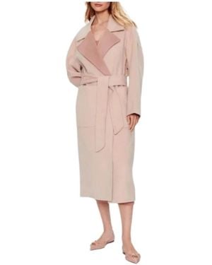 Calvin Klein Df Woll-Wickelmantel - Pink