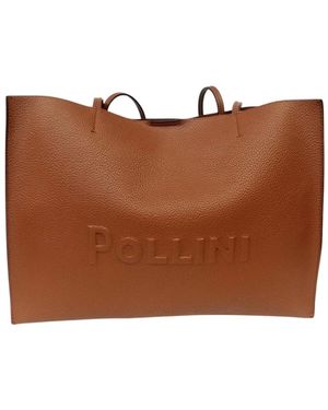 Pollini Tote Bags - Brown