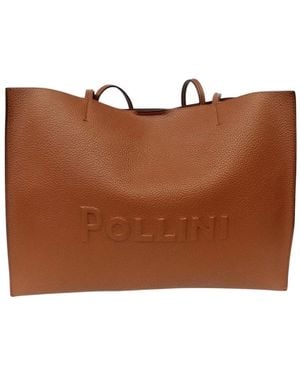 Pollini Tote Bags - Brown