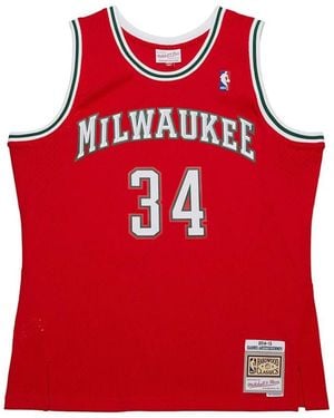 Mitchell & Ness Sleeveless Tops - Red