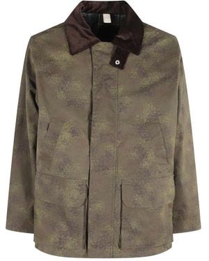 sunflower Camo Jack Met Knoop En Rits - Groen