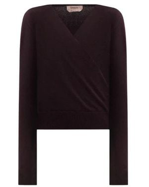Twinset V-Ausschnitt Strickware - Schwarz