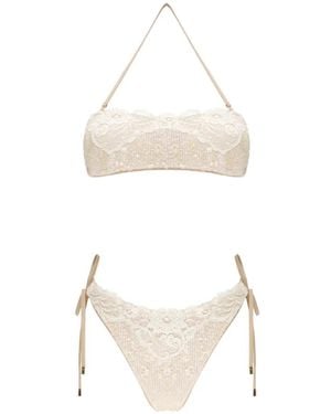 Miss Bikini Badmode ,Roze ,Bikinis - Wit